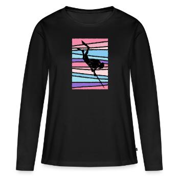 Spearfisher, Fish Hunting, Harpoons, Dive, Fisherman - Women's Premium Organic Long Sleeve Shirt - black - Front - Julia (174cm)