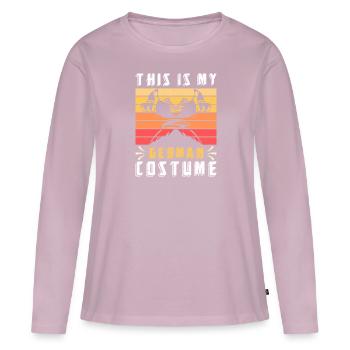 Trachten Frauen Ceci est mon costume allemand - T-shirt manches longues Premium bio Femme - rose poudré - Devant - Julia (174cm)