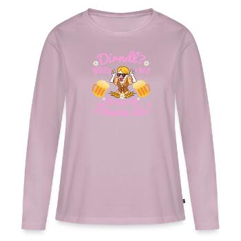 J’ai besoin d’un dirndl que je suis juste là pour célébrer! Costume - T-shirt manches longues Premium bio Femme - rose poudré - Devant - Julia (174cm)