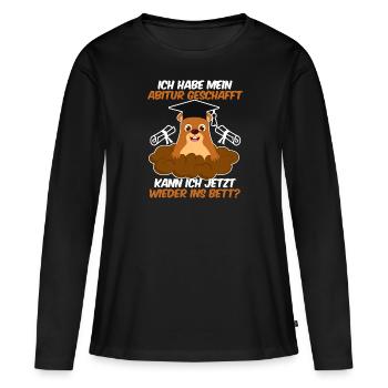 Les diplômés du secondaire ont passé mes A-levels drôle - T-shirt manches longues Premium bio Femme - noir - Devant - Julia (174cm)