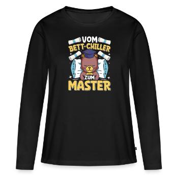 Mémoire de maîtrise réalisé du refroidisseur de lit au lit - T-shirt manches longues Premium bio Femme - noir - Devant - Julia (174cm)