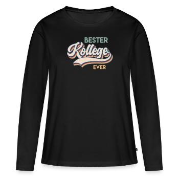 Work Colleagues Best Colleague Ever Coworker - Women's Premium Organic Long Sleeve Shirt - black - Front - Julia (174cm)