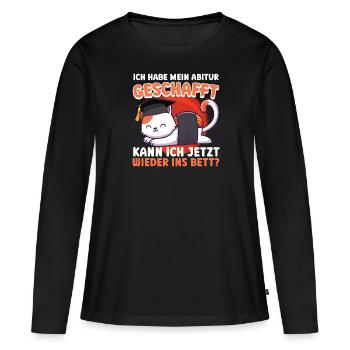 Les diplômés du secondaire ont passé mes A-levels drôle - T-shirt manches longues Premium bio Femme - noir - Devant - Julia (174cm)