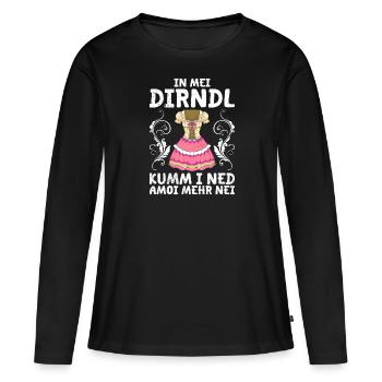 Mon dirndl ne convient plus au dirndl de remplacement - T-shirt manches longues Premium bio Femme - noir - Devant - Julia (174cm)