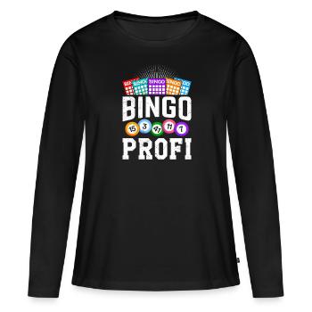 Bingo Player BINGO PRO Bingo Lovers - Women's Premium Organic Long Sleeve Shirt - black - Front - Julia (174cm)