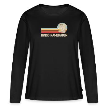 BINGO COMRADES Bingo Evenings Friends Bingo - Women's Premium Organic Long Sleeve Shirt - black - Front - Julia (174cm)