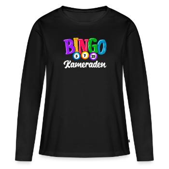Bingo Lovers BINGO COMRADES Funny Bingo - Women's Premium Organic Long Sleeve Shirt - black - Front - Julia (174cm)