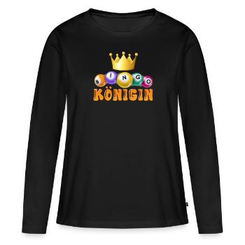 BINGO QUEEN Bingo Player Bingo Lover - Women's Premium Organic Long Sleeve Shirt - black - Front - Julia (174cm)