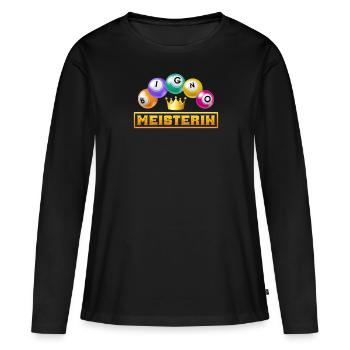 BINGO MASTER Bingo Player Bingo Lover - Women's Premium Organic Long Sleeve Shirt - black - Front - Julia (174cm)