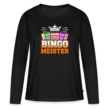Bingo Players BINGO MASTER Bingo Lovers - Women's Premium Organic Long Sleeve Shirt - black - Front - Julia (174cm)