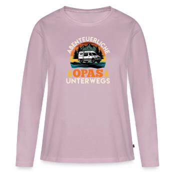 Camping ABENTEUERLICHE OPAS UNTERWEGS Lustiges - Frauen Premium Bio Langarmshirt - Altrosa - Vorne - Julia (174cm)