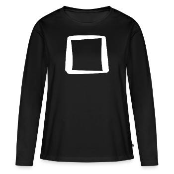 Square box to check off - Women's Premium Organic Long Sleeve Shirt - black - Front - Julia (174cm)