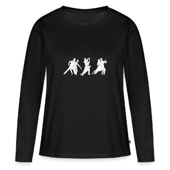 Salsa Dancer Dancer - Women's Premium Organic Long Sleeve Shirt - black - Front - Julia (174cm)