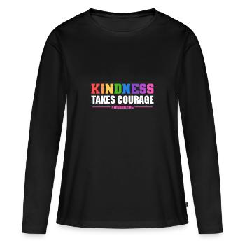 Mobbing - Frauen Premium Bio Langarmshirt - Schwarz - Vorne - Julia (174cm)