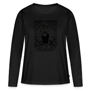 Popeye Kampf Des Jahrhunderts Poster - Frauen Premium Bio Langarmshirt - Schwarz - Vorne - Julia (174cm)