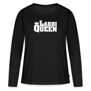 LABBI QUEEN Labrador Retriever Wilsigns - T-shirt manches longues Premium bio Femme - noir - Devant - Julia (174cm)