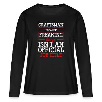 Craft Workshop Screwdriver - Women's Premium Organic Long Sleeve Shirt - black - Front - Julia (174cm)
