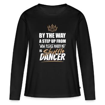Le danseur de shuffle est le plus attrayant - T-shirt manches longues Premium bio Femme - noir - Devant - Julia (174cm)
