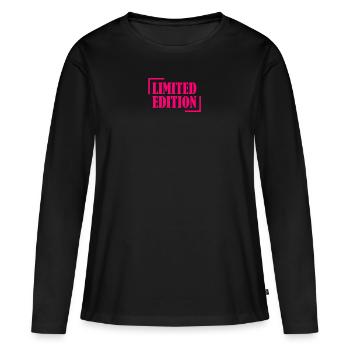 édition limitée. - T-shirt manches longues Premium bio Femme - noir - Devant - Julia (174cm)