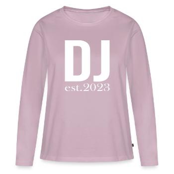 Fête - T-shirt manches longues Premium bio Femme - rose poudré - Devant - Julia (174cm)