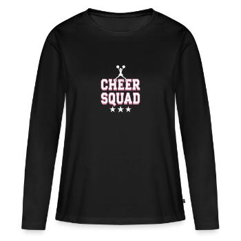 Cheerleading Cheer Squad Cheer Squad - Frauen Premium Bio Langarmshirt - Schwarz - Vorne - Julia (174cm)