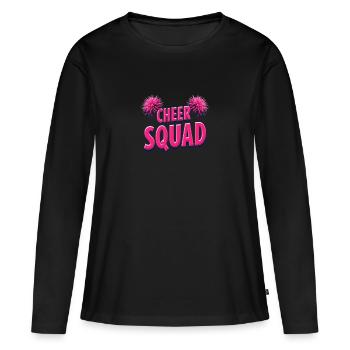 Cheerleading Cheer Squad Cheer Squad - Frauen Premium Bio Langarmshirt - Schwarz - Vorne - Julia (174cm)