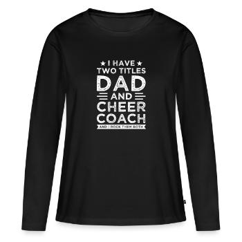 Titel - Frauen Premium Bio Langarmshirt - Schwarz - Vorne - Julia (174cm)