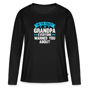 Großvater Großvater Großvater Geschenk - Frauen Premium Bio Langarmshirt - Schwarz - Vorne - Julia (174cm)