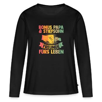 Patenonkel Patentochter Taufpate Geschenk - Frauen Premium Bio Langarmshirt - Schwarz - Vorne - Julia (174cm)