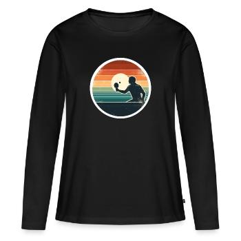 Table tennis Table tennis player - Women's Premium Organic Long Sleeve Shirt - black - Front - Julia (174cm)