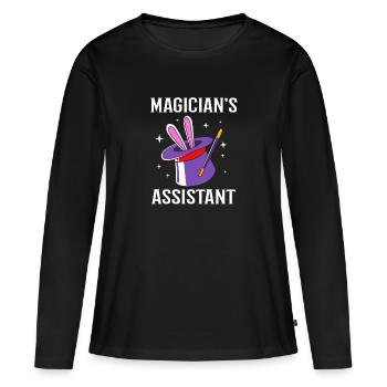 Sorcier - T-shirt manches longues Premium bio Femme - noir - Devant - Julia (174cm)
