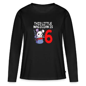 Sorcier - T-shirt manches longues Premium bio Femme - noir - Devant - Julia (174cm)
