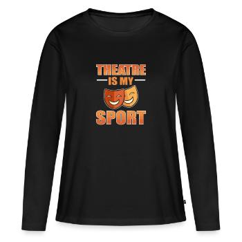 Théâtre - T-shirt manches longues Premium bio Femme - noir - Devant - Julia (174cm)