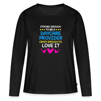 Daycare Center Education Educator Educator - Women's Premium Organic Long Sleeve Shirt - black - Front - Julia (174cm)