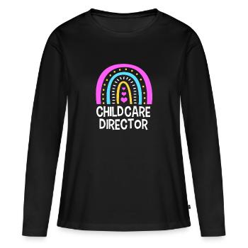 Daycare Center Education Educator Educator - Women's Premium Organic Long Sleeve Shirt - black - Front - Julia (174cm)
