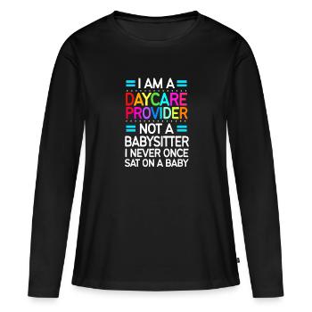 Daycare Center Education Educator Educator - Women's Premium Organic Long Sleeve Shirt - black - Front - Julia (174cm)