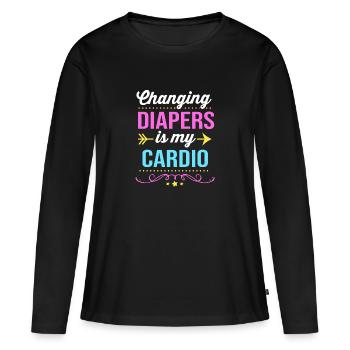 Daycare Center Education Educator Educator - Women's Premium Organic Long Sleeve Shirt - black - Front - Julia (174cm)