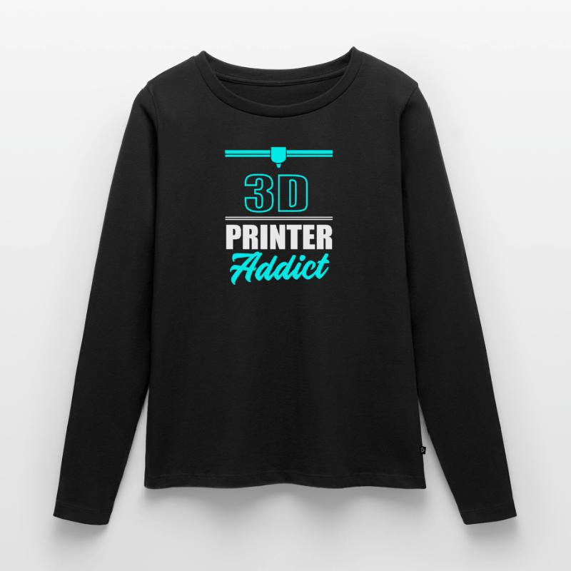 Impression 3D Impression Prototype T-shirt manches longues Premium bio Femme