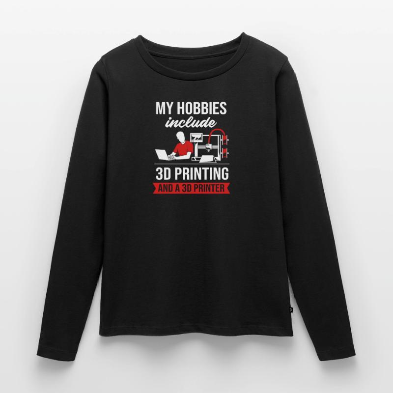 Impression 3D Impression Prototype T-shirt manches longues Premium bio Femme