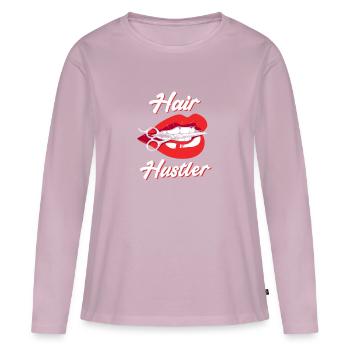 Esthéticienne Coiffeuse Coiffeuse - T-shirt manches longues Premium bio Femme - rose poudré - Devant - Julia (174cm)