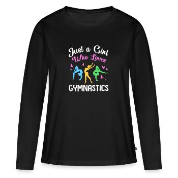 Athlétisme - T-shirt manches longues Premium bio Femme - noir - Devant - Julia (174cm)