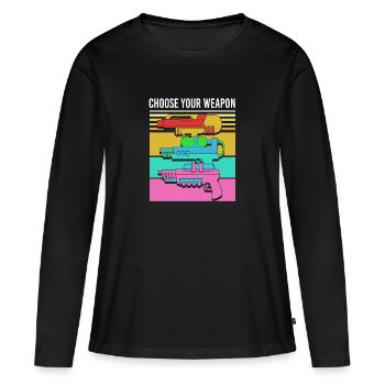 Water pistol - Women's Premium Organic Long Sleeve Shirt - black - Front - Julia (174cm)