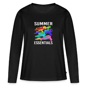 Water pistol - Women's Premium Organic Long Sleeve Shirt - black - Front - Julia (174cm)
