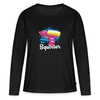 Water pistol - Women's Premium Organic Long Sleeve Shirt - black - Front - Julia (174cm)