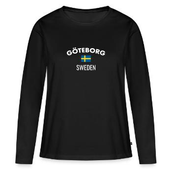 Göteborg, Suède, Suède, Suède, Suède - T-shirt manches longues Premium bio Femme - noir - Devant - Julia (174cm)