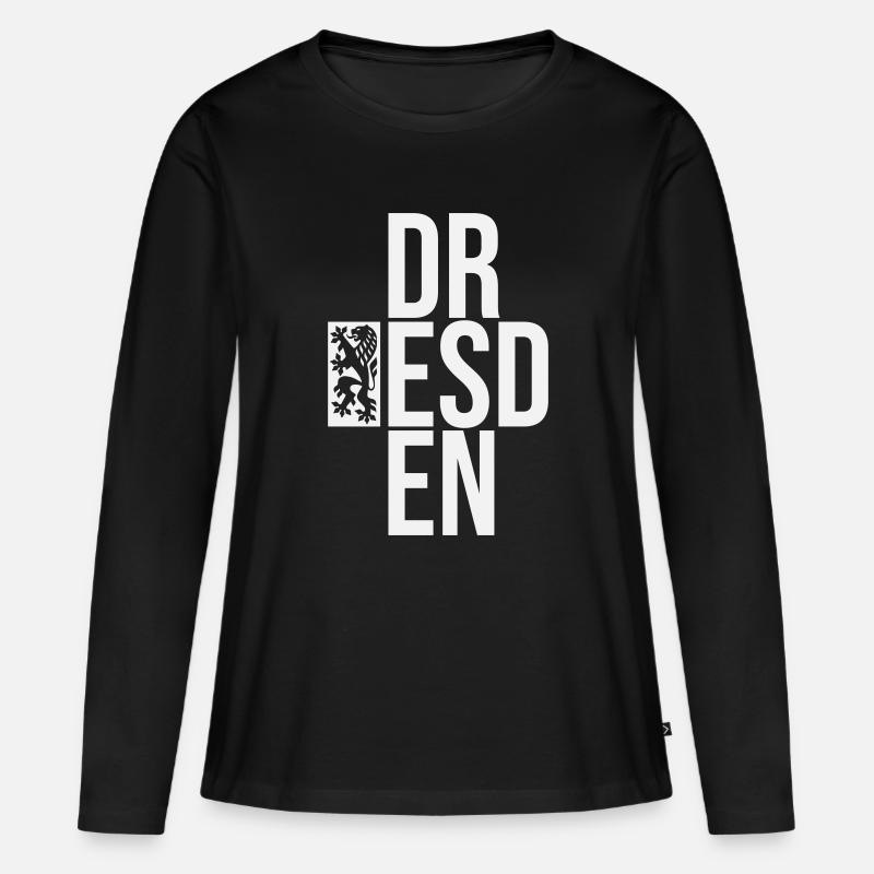 DR ESD EN - Frauen Premium Bio Langarmshirt - Schwarz