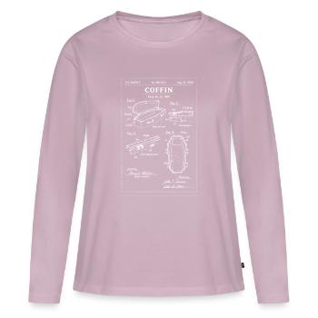 Sarg-Bauplan-Patent - Frauen Premium Bio Langarmshirt - Altrosa - Vorne - Julia (174cm)