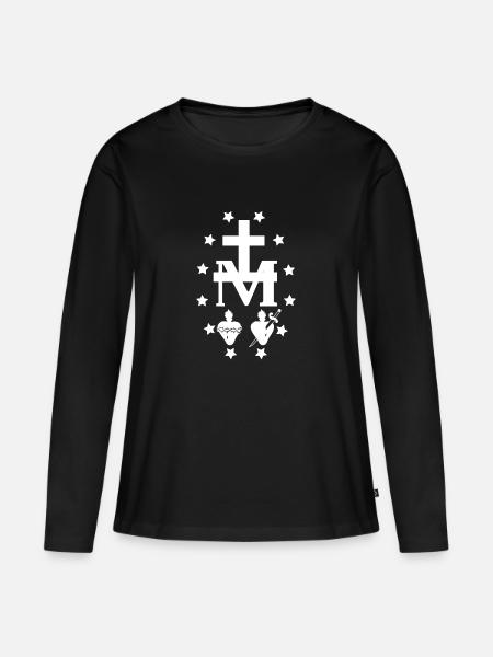 Wundersame Medaille - Frauen Premium Bio Langarmshirt - Schwarz