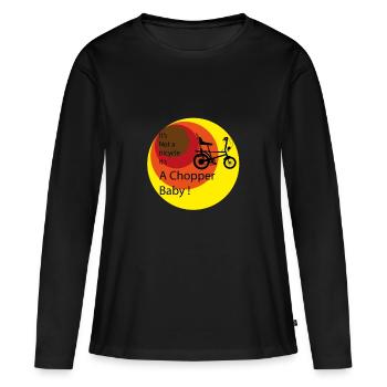 It's a chopper - Women's Premium Organic Long Sleeve Shirt - black - Front - Julia (174cm)