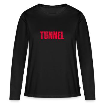 tunnel - Women's Premium Organic Long Sleeve Shirt - black - Front - Julia (174cm)